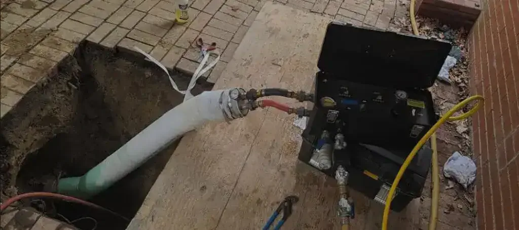Prodigy Sewer and Drain shows quick, trenchless pipe repair, using special tools to fix underground sewer lines fast.