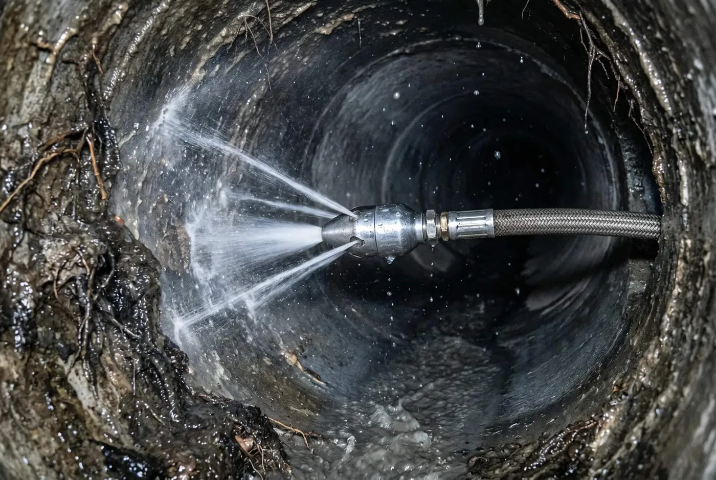 Prodigy Sewer and Drain uses water jets to clear pipes of roots and debris, restoring flow and preventing clogs.