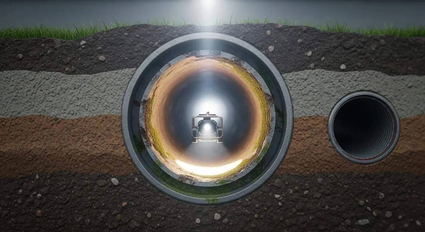 Prodigy Sewer and Drain uses a robotic camera to check the insides of underground pipes safely and thoroughly.
