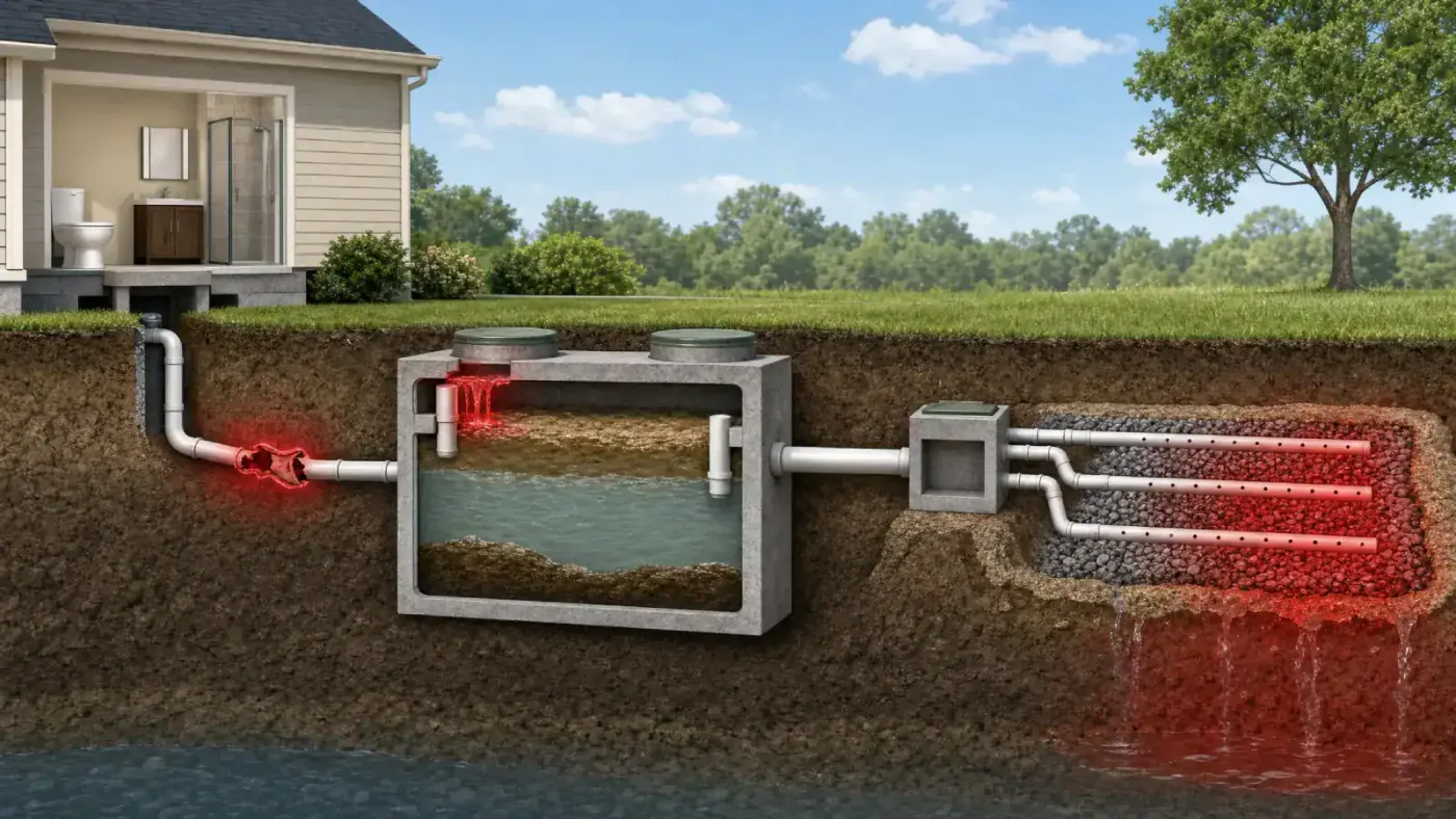 Prodigy Sewer and Drain explains how a home's septic system cleans and filters wastewater before it enters the soil.