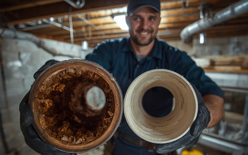 Cast Iron Pipe Replacement — completed work