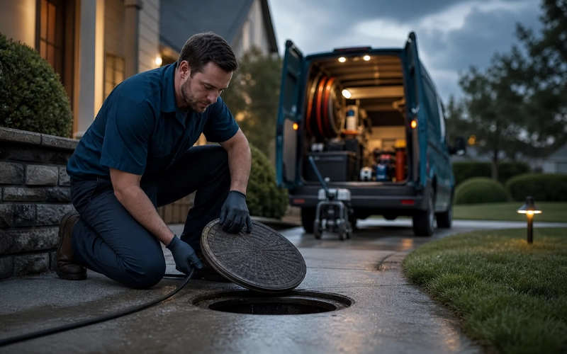 Emergency Sewer Backup Service — completed work