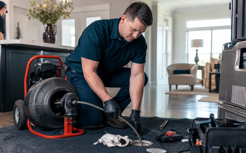 Main Line Drain Cleaning — Prodigy crew