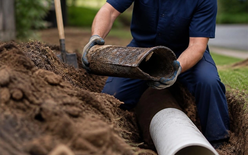 Orangeburg Pipe Replacement — Prodigy crew