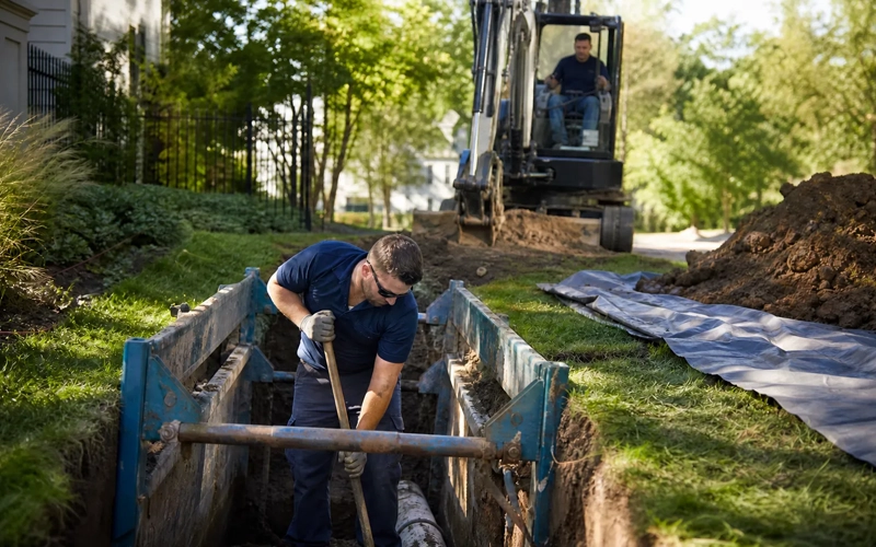 Sewer Excavation & Dig Services — Prodigy crew