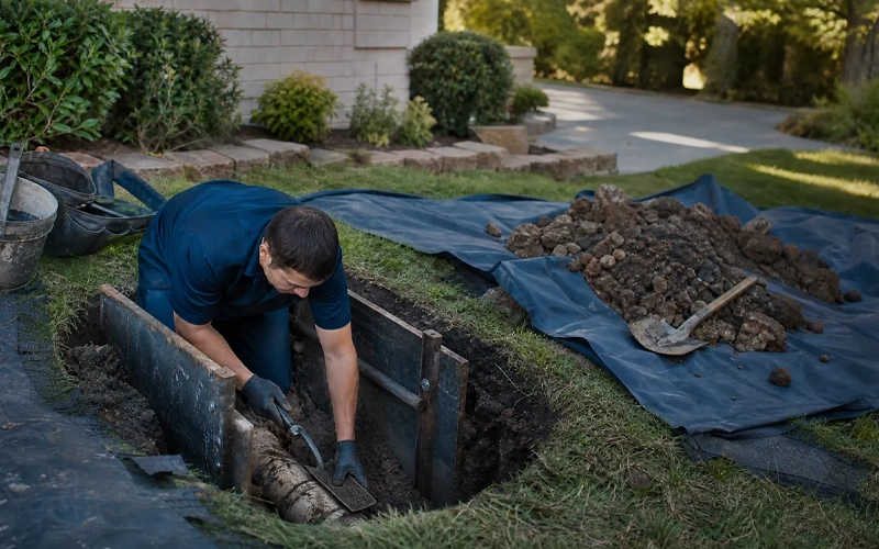 Sewer line repair in Middle Tennessee