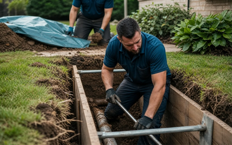 Sewer Line Replacement — Prodigy crew